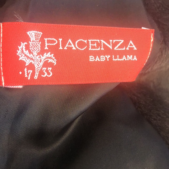 Cinzia Rocca Piacenza Baby Llama Brown Classic Italian Coat size 8 - Picture 6 of 10